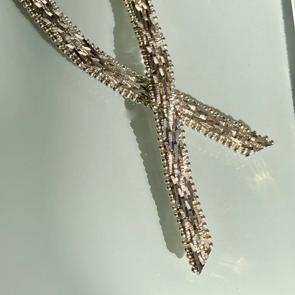 🎁 🎁 Stunning Sterling Silver earring/necklace set (stamped) - Picture 2 of 8